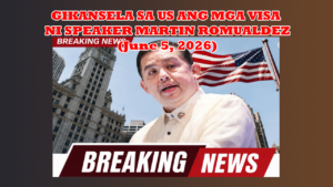GIKANSELA SA US ANG MGA VISA NI SPEAKER ROMUALDEZ
